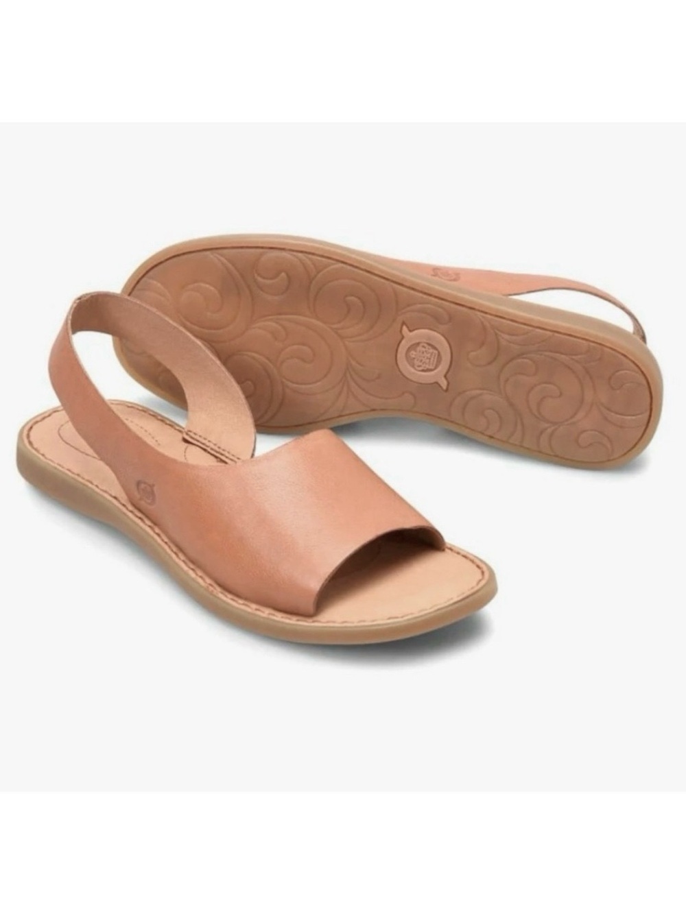 Born Inlet Genuine Leather Slingback Sandals Size 8